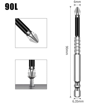 Non-Slip Magnetic Cross Head Screwdriver Bits - K5, 25-150mm Lengths