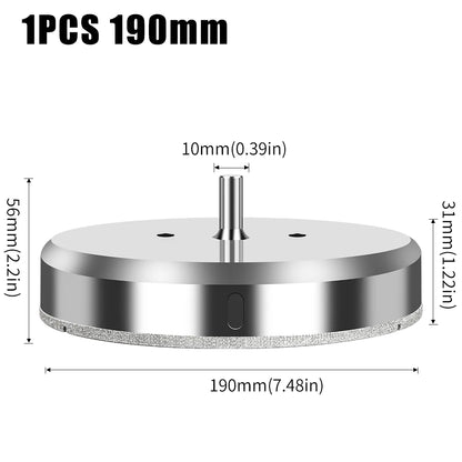 Large electroplated diamond hole saw for tile, glass and marble - image 29 of 33