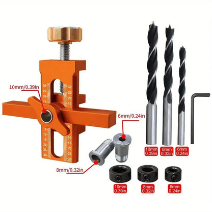 Cabinet Door Installation Jig – 2-in-1 Quick-Positioning Drilling Tool