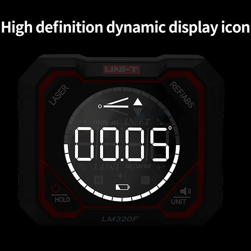 UNI-T Digital Angle Meter – Magnetic Inclinometer & Bevel Box