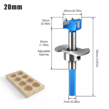 Positioning Hinge Boring Bit - 15-35mm Forstner Hole Opener Set