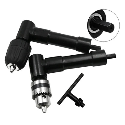 90-Degree Right Angle Drill Adapter - Aluminum Chuck