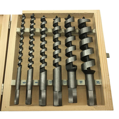 6-Piece Carpenter's Wood Drill Bit Set