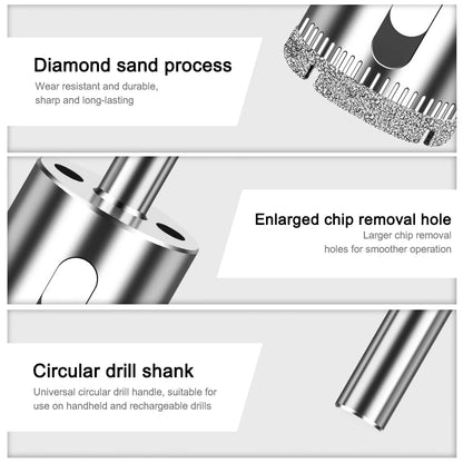 Large electroplated diamond hole saw for tile, glass and marble - image 5 of 33