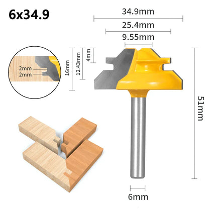 45-Degree Miter Router Bit - Precision Joinery