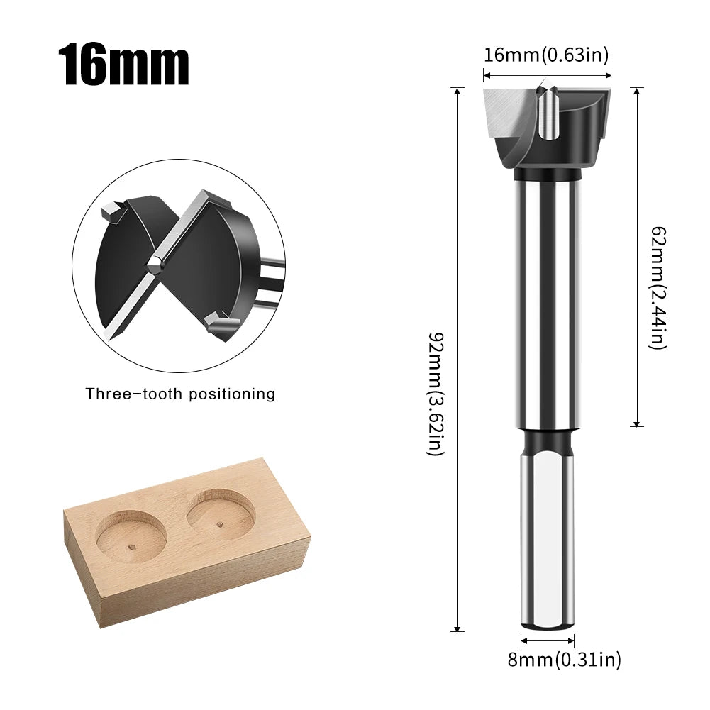 12-60mm tungsten carbide Forstner hinge boring bit - image 30 of 34