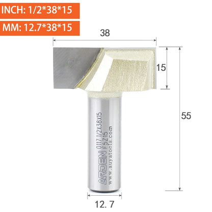 Flat Bottom Cleaning Router Bit - Carbide Slotting End Mill