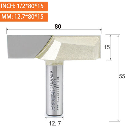 Flat Bottom Cleaning Router Bit - Carbide Slotting End Mill