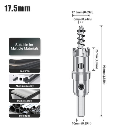 TCT Carbide Hole Saw - 12-70mm Single Cutter for Stainless Steel & Metal