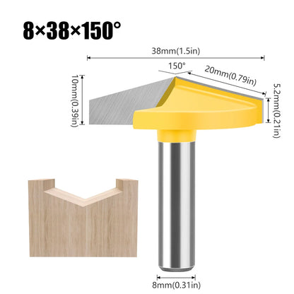 8mm shank V-groove router bit - image 10 of 16