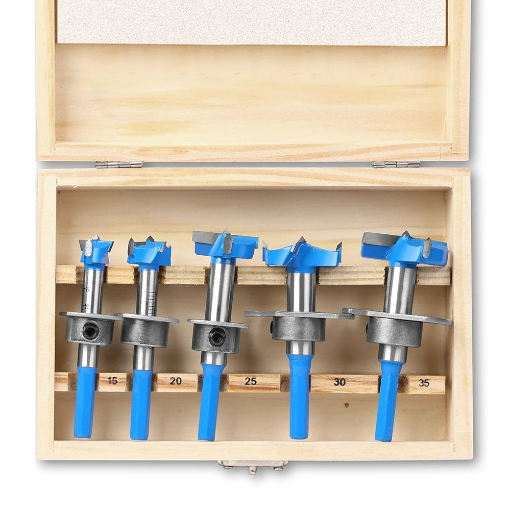 Positioning Hinge Boring Bit - 15-35mm Forstner Hole Opener Set