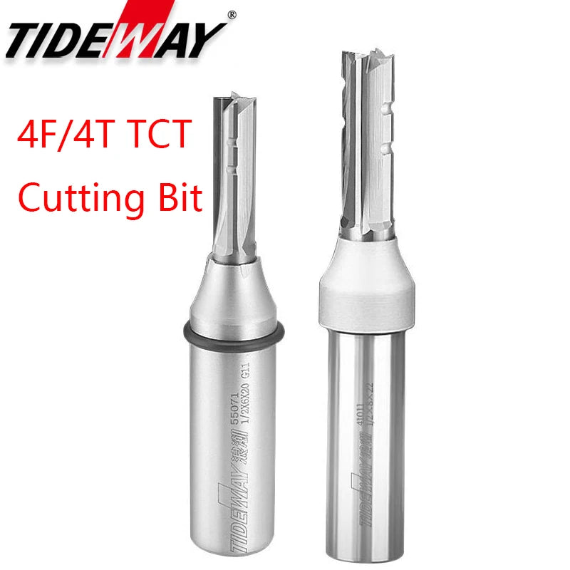 1/2in shank 3-flute straight router bit - view 5