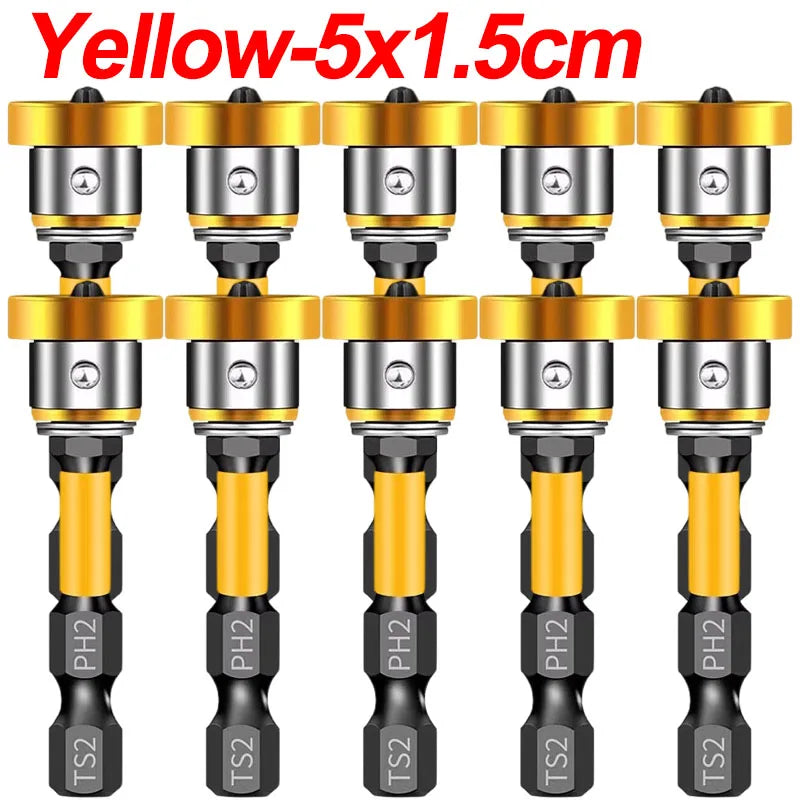 Magnetic Locating Screwdriver Bit – PH2 Chrome Vanadium Steel, Hex Shank