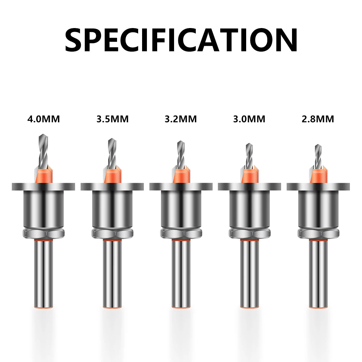 Adjustable Countersink Drill Bit – 8mm/10mm Shank, Carbide Tip