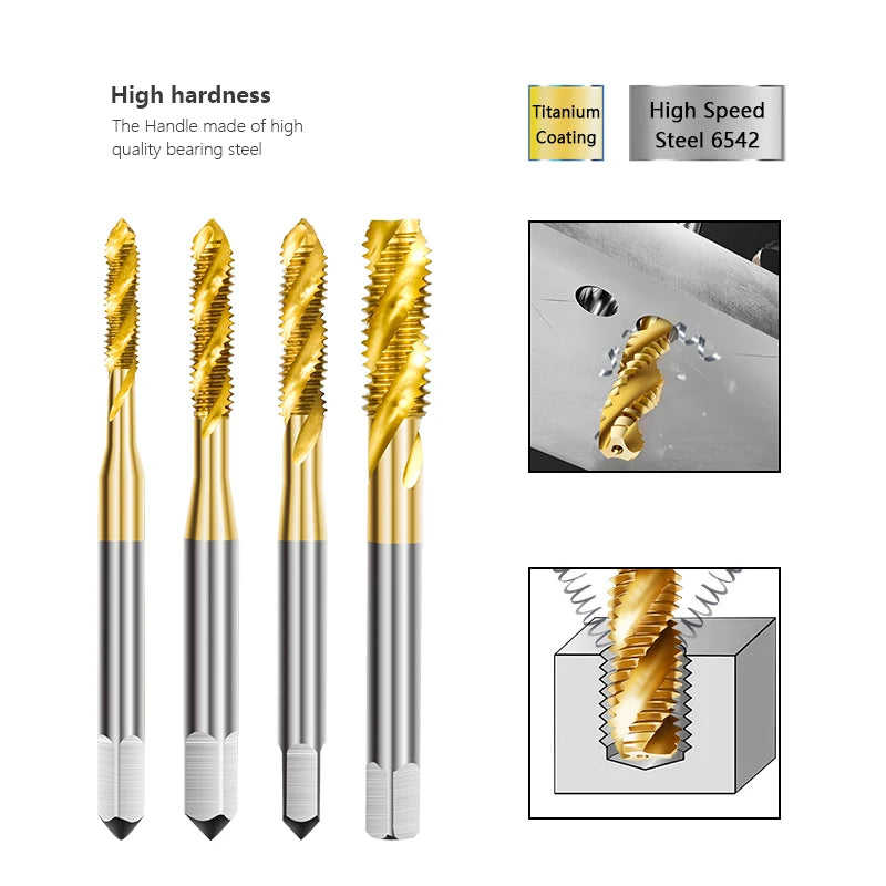 Spiral flute HSS metric thread tap - image 5 of 8