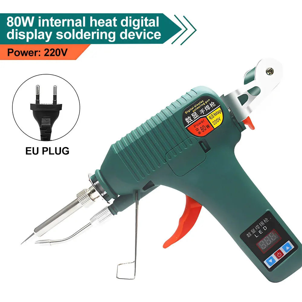 Digital Soldering Gun – 80W/120W Adjustable Temperature