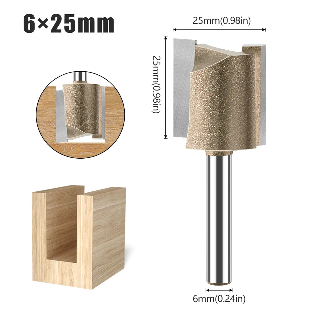 6mm shank straight router bit - image 15 of 29