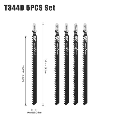 T-Shank Jigsaw Blade Set - HCS Blades for Wood, Metal & Plastic