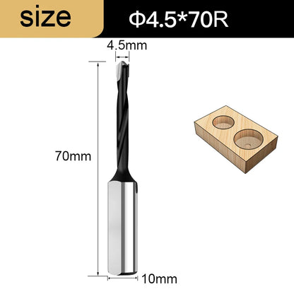 Gang Drill Bit for Wood - 10mm Shank, 70mm Long, Left & Right Rotation