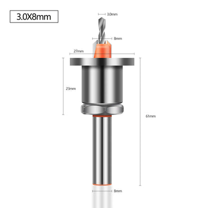 Straight Router Bit - 8mm Shank