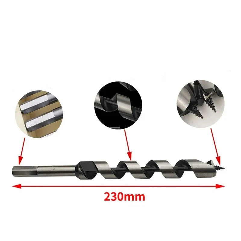 6-Piece Carpenter's Wood Drill Bit Set