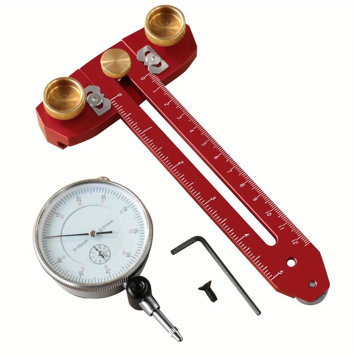 Table saw alignment gauge full kit view