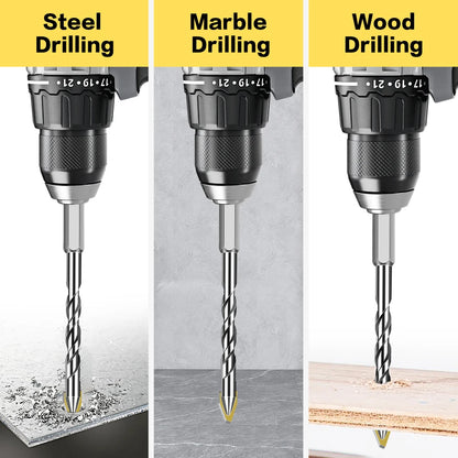Eccentric drill bit set - view 4