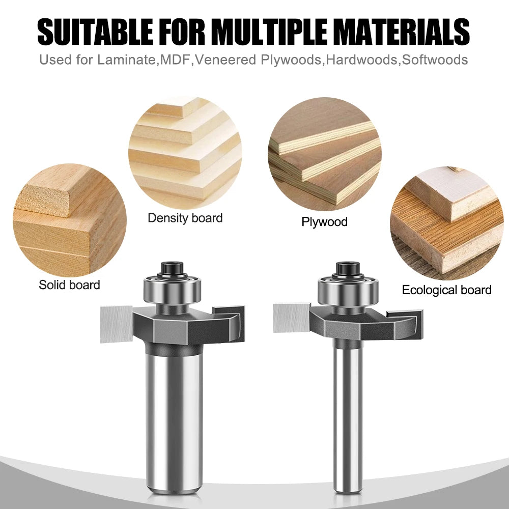 Ball T-slot router bit with 6mm and 12mm shank - image 3 of 24