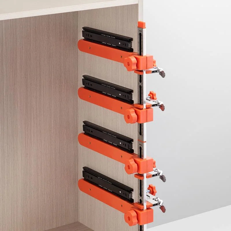 Drawer Slide Installation Jig, magnetic alignment tool