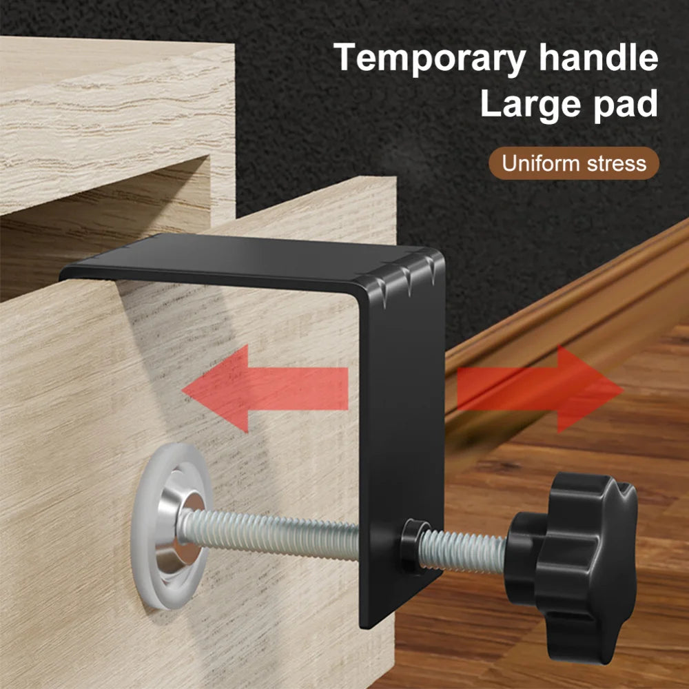 2-Piece Drawer Front Installation Clamps – Steel Cabinet Jig Set
