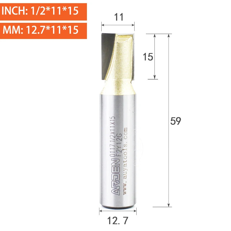 Flat Bottom Cleaning Router Bit - Carbide Slotting End Mill