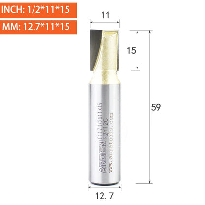 Flat Bottom Cleaning Router Bit - Carbide Slotting End Mill