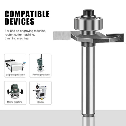 Ball T-slot router bit with 6mm and 12mm shank - image 4 of 24