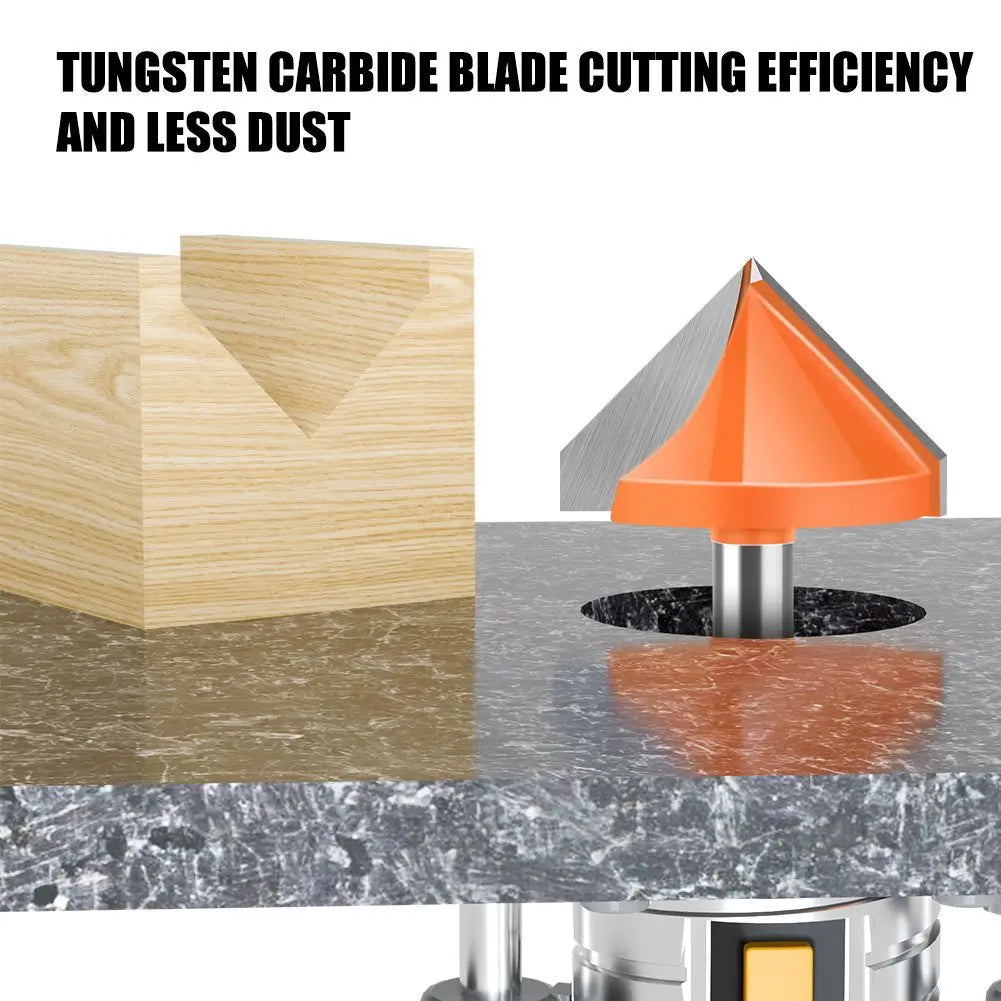 8mm shank V-groove router bit - image 2 of 16