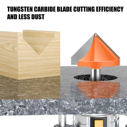 8mm shank V-groove router bit - image 2 of 16