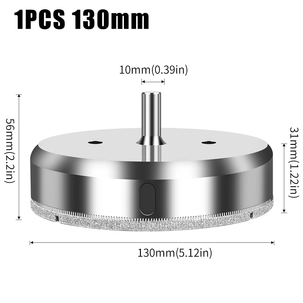 Large electroplated diamond hole saw for tile, glass and marble - image 7 of 33