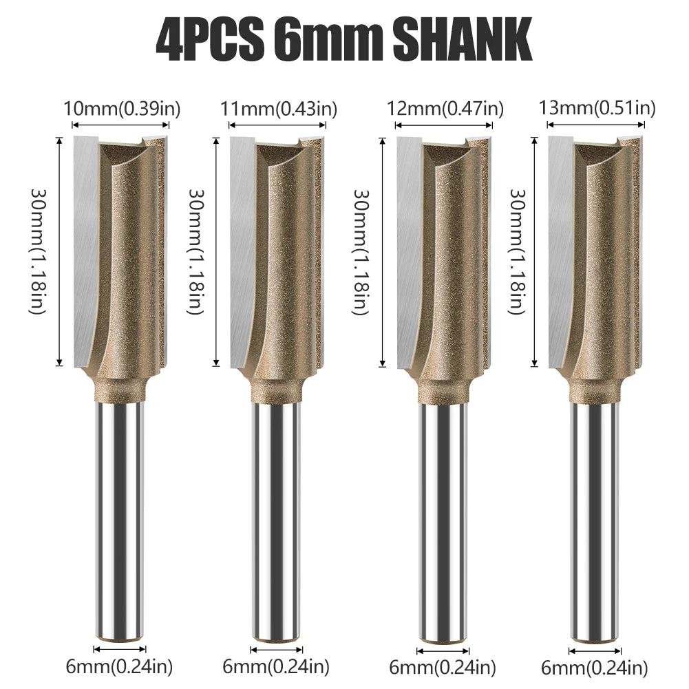 6mm shank straight router bit - image 19 of 29
