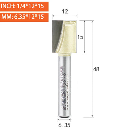 Flat Bottom Cleaning Router Bit - Carbide Slotting End Mill
