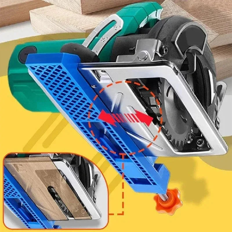 Adjustable Cutting Machine Guide Rail – ABS Circular Saw Positioning Clamp