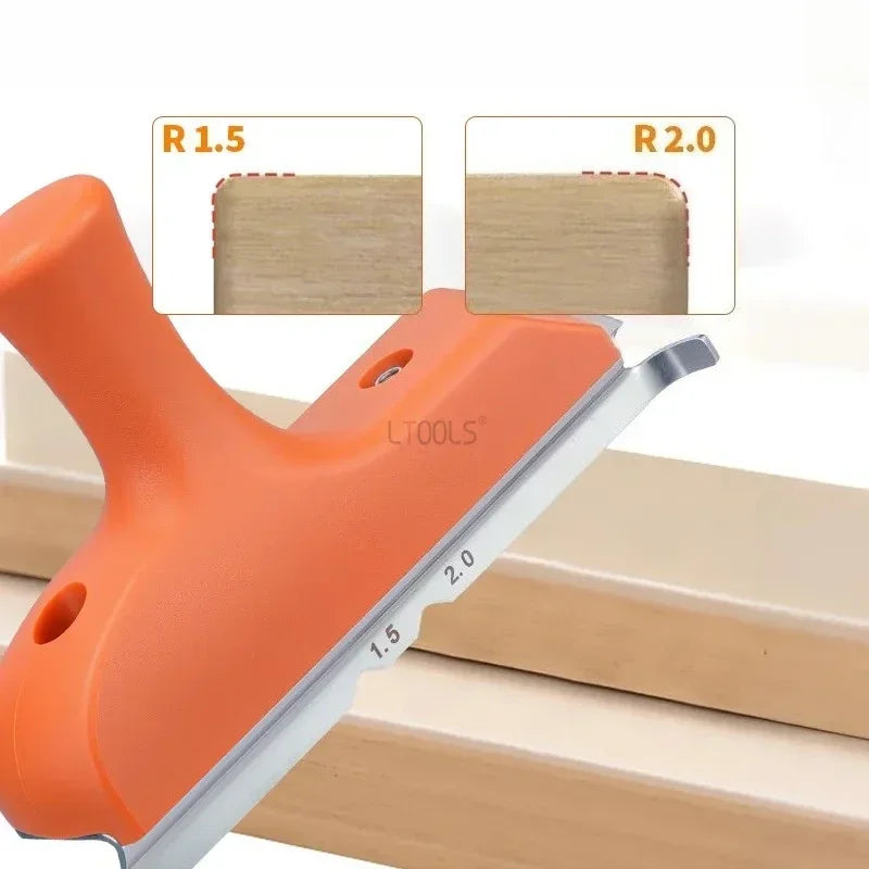 Woodworking Edge Trimmer Scraper – Straight & Arc Deburring Tool