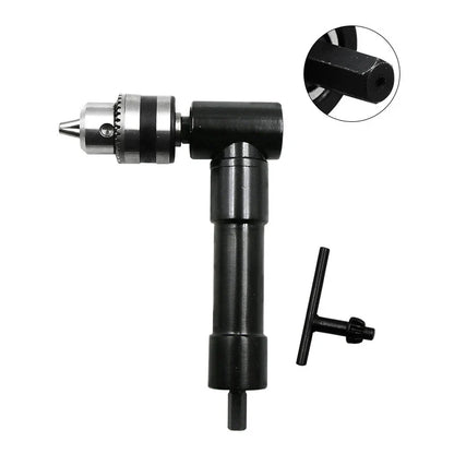 90-Degree Right Angle Drill Adapter - Aluminum Chuck