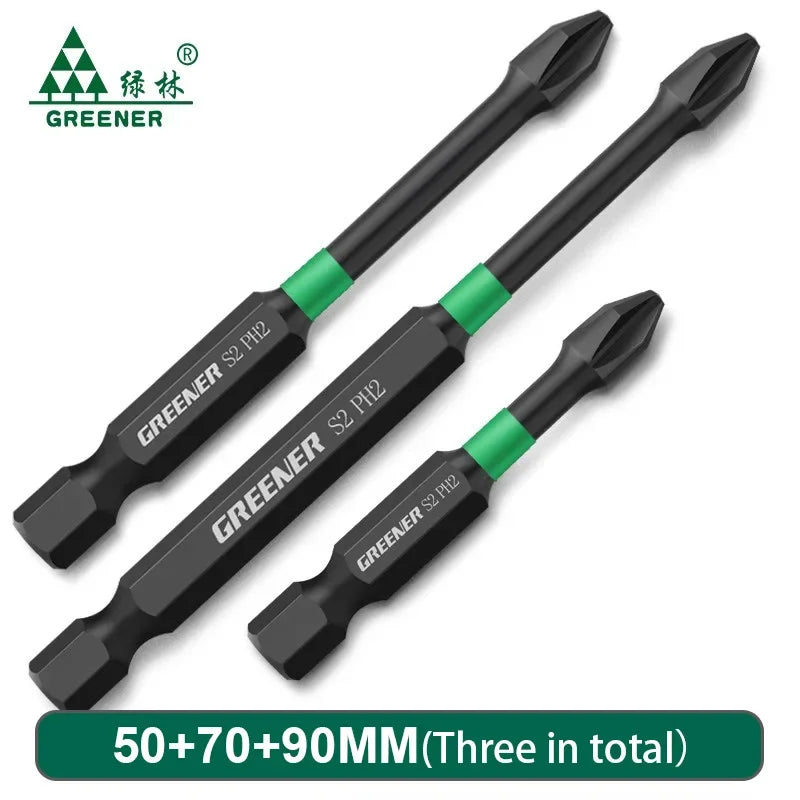 Magnetic Screwdriver Bit Set – Heavy-Duty Impact Drill Bits (50-150mm)