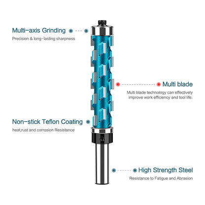 Spiral flush trim router bit with double bearing - image 4 of 14