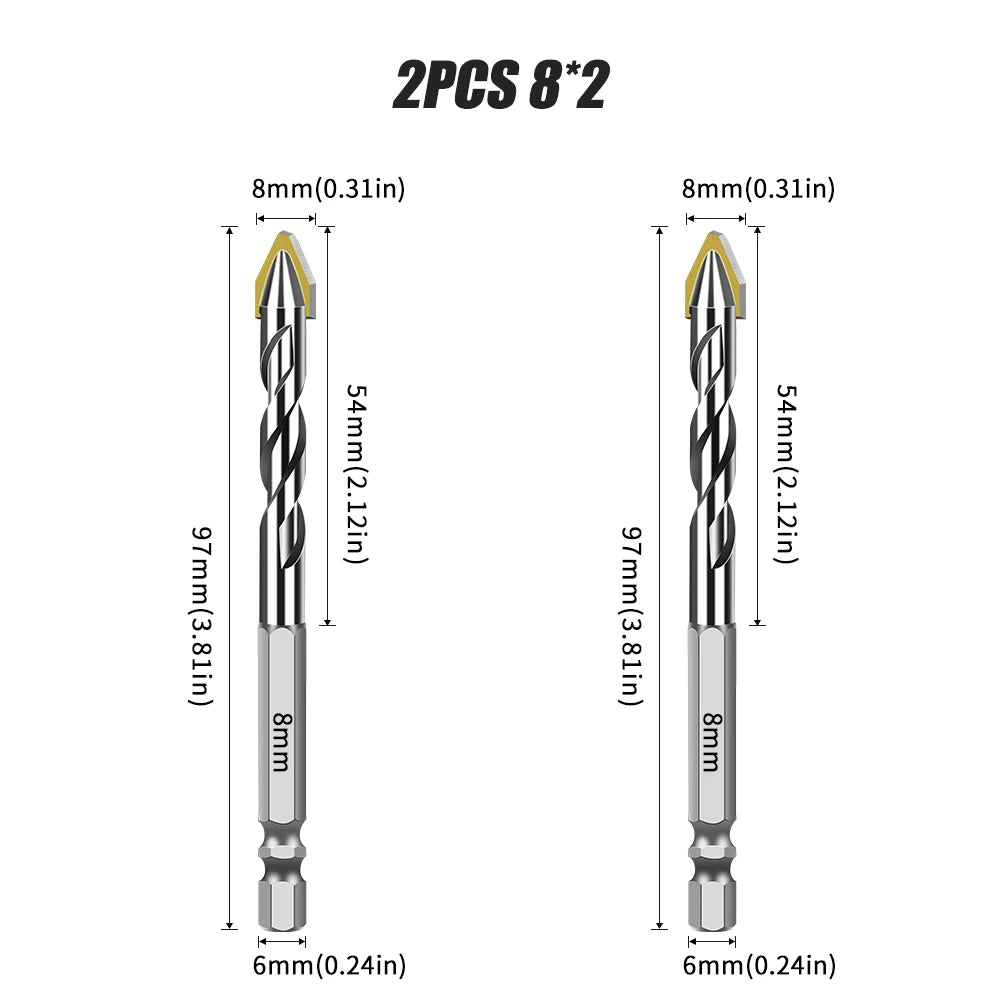 Eccentric drill bit set - view 13