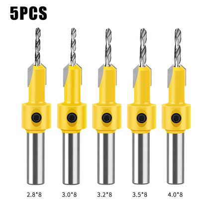 Woodworking Countersink Drill Bit – 8mm/12mm Alloy Step Drill