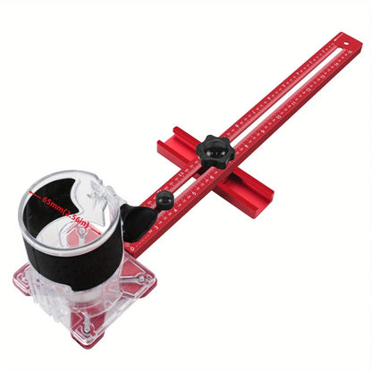 4-in-1 Cabinet Hardware Jig & Router Guide – MM/Inch Circle Cutting Bracket