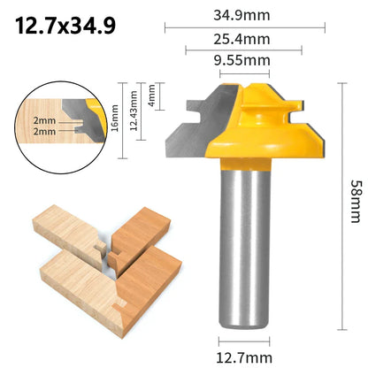 45-Degree Miter Router Bit - Precision Joinery