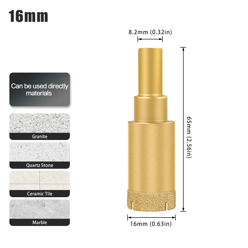Diamond hole saw drill bit for tile, glass and marble - image 23 of 42