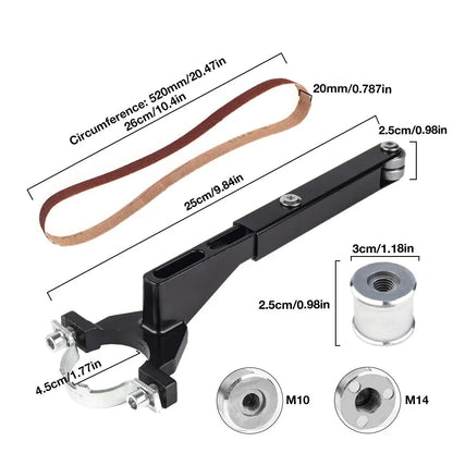 Angle Grinder to Belt Sander Adapter - M10/M14