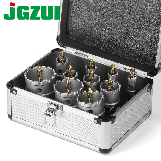 10-piece TCT hole saw set, 16-53mm for stainless steel